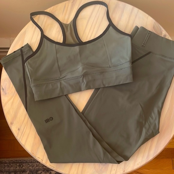 Bandier & Solid & Striped Set (olive color) - Picture 10 of 12